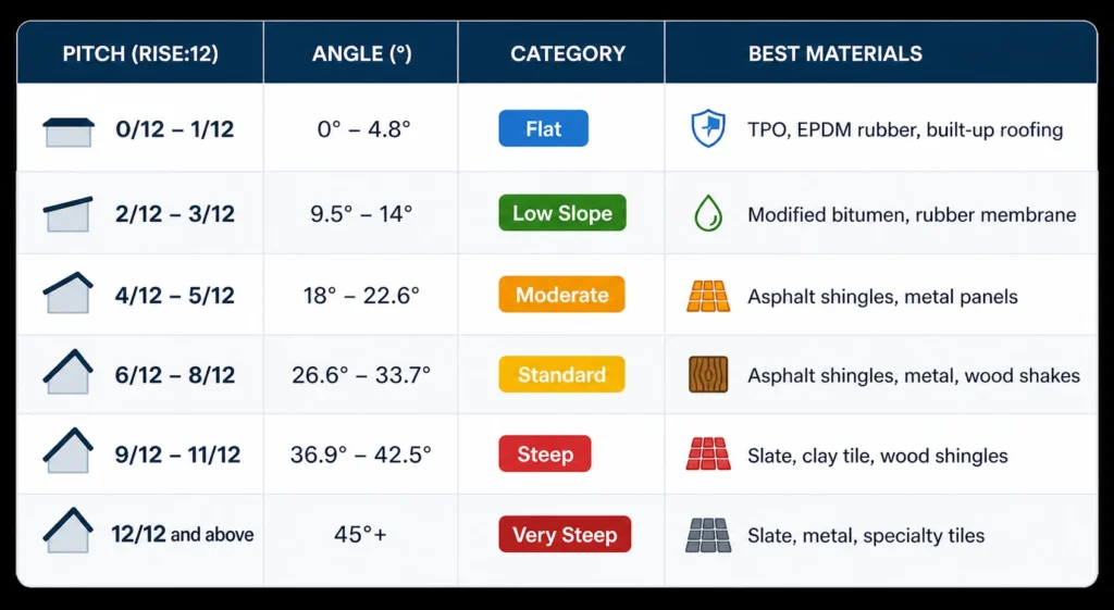 Roof Pitch Chart