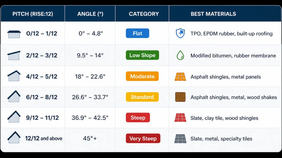 Roof Pitch Chart