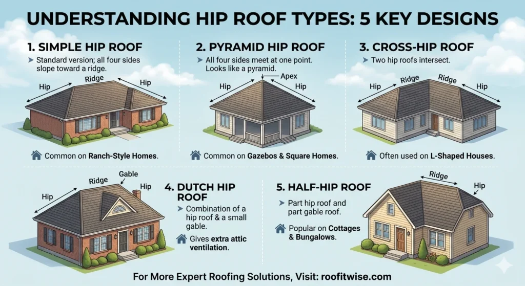 Different Types of Hip Roofs