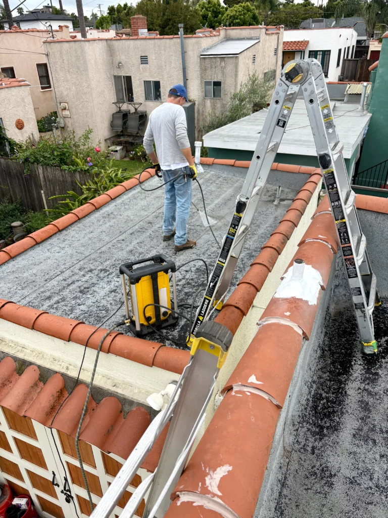Flat Roof Restoration – Long Beach, CA by GOLEM ROOFING